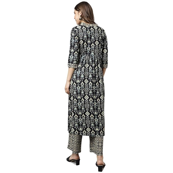 Women's Cotton A-Line Kurta with Pant