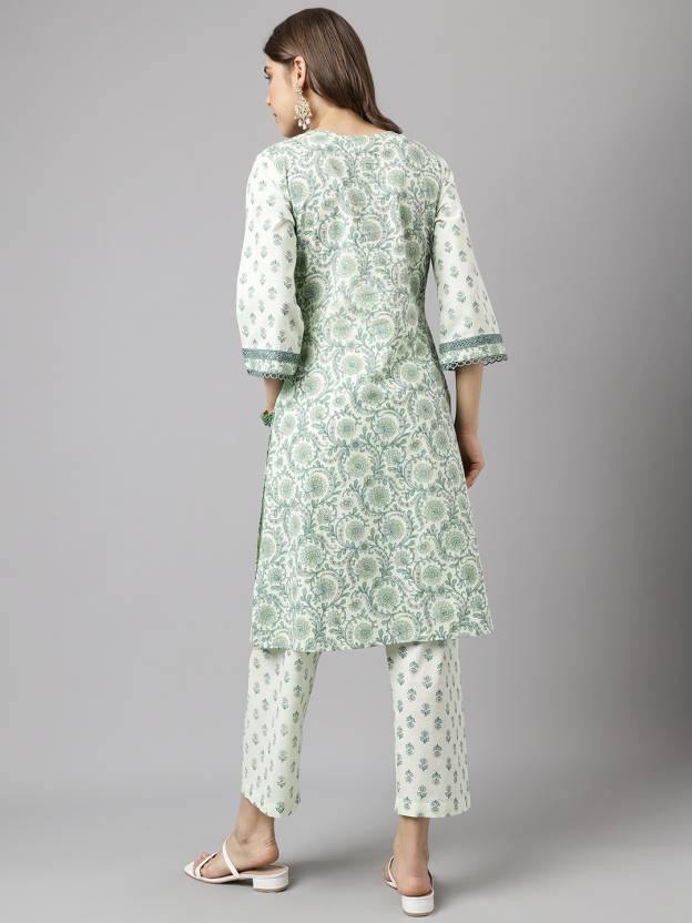 Women Pure Cotton Kurta Pant Set