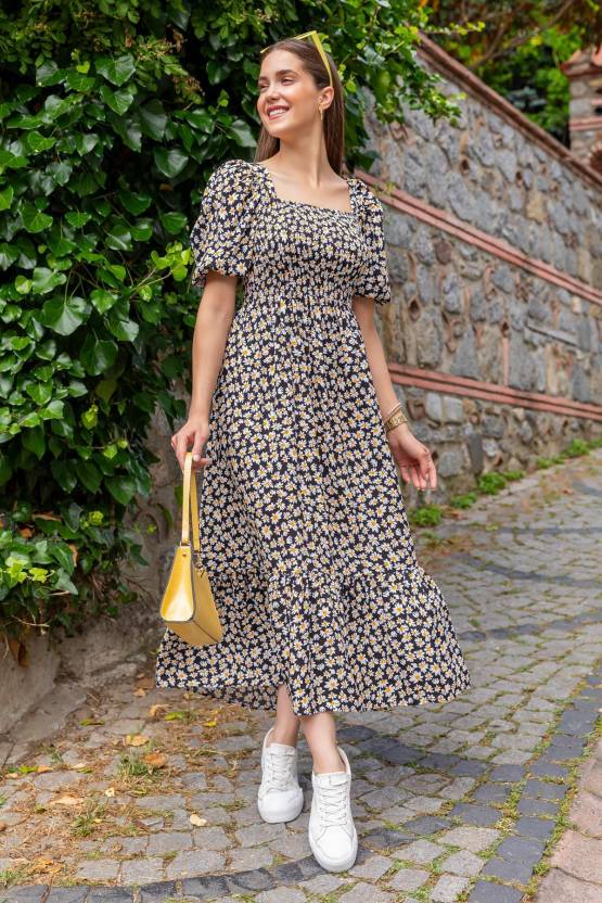 Classy Printed Maxi Dress