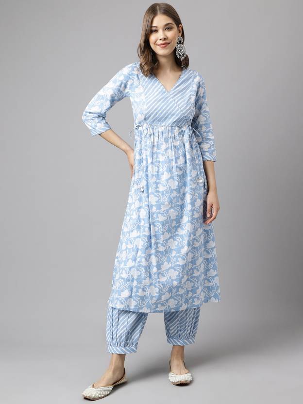 Women Pure Cotton Kurta Pant Set